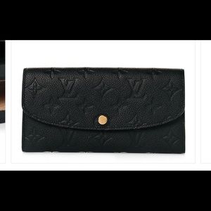 Louis Vuitton Emilie Wallet Black Dune